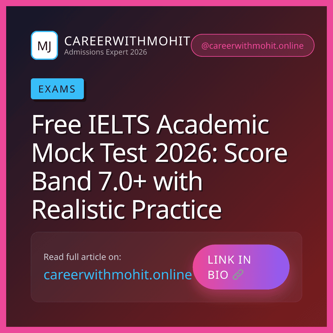 Free IELTS Academic Mock Test 2026: Score Band 7.0+ with Realistic Practice