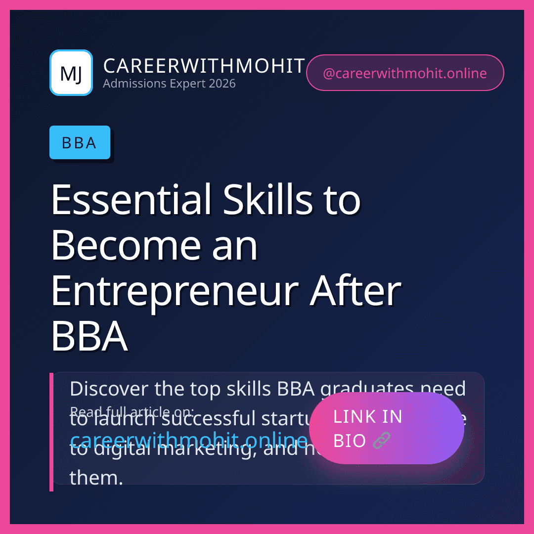 Essential Skills to Become an Entrepreneur After BBA