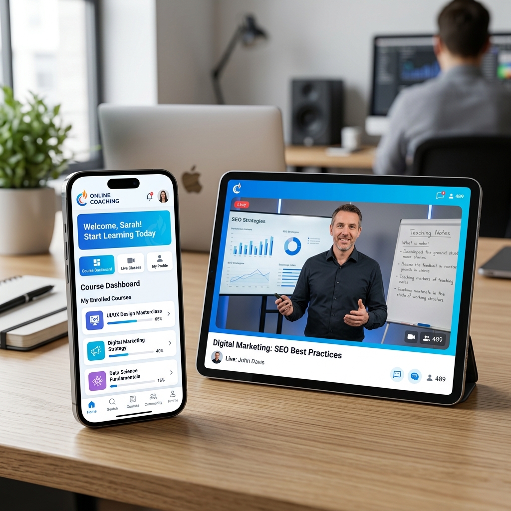 Branded Coaching App Mockup